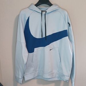 Nike Sky Blue Hoodie with Navy Swoosh
